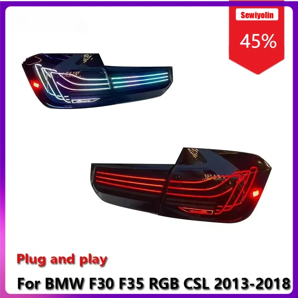 

Sewiyolin автомобильные аксессуары для BMW F30 F35 2013-2018 RGB DRL противотуманные фары заднего прицепа поворотный сигнал Voiture Plug And Play
