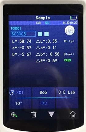 8mm Aperture Espectofotometro Portable Colorimeter TS7600 to Replace minolta Cr 400 Chroma Meter