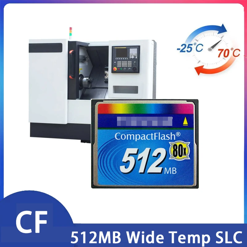 Transcend CF Card 512M 80X Wide Temperature Industrial Compact Flash Card CNC Machine CNC Card Advertising Machine