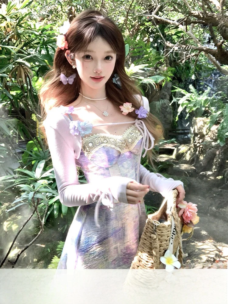 

Acaine Women's ort Knitted Cardigan Summer Outerwear Slimming Top Long Sve Color Sweet Sle Cotton Blend Fabric