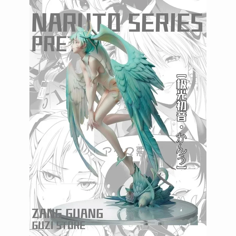high-quality-27cm-aurora-hatsune-miku-action-figure-green-winged-elf-girl-resin-gk-statue-anime-model-toy-desktop-ornament-gift