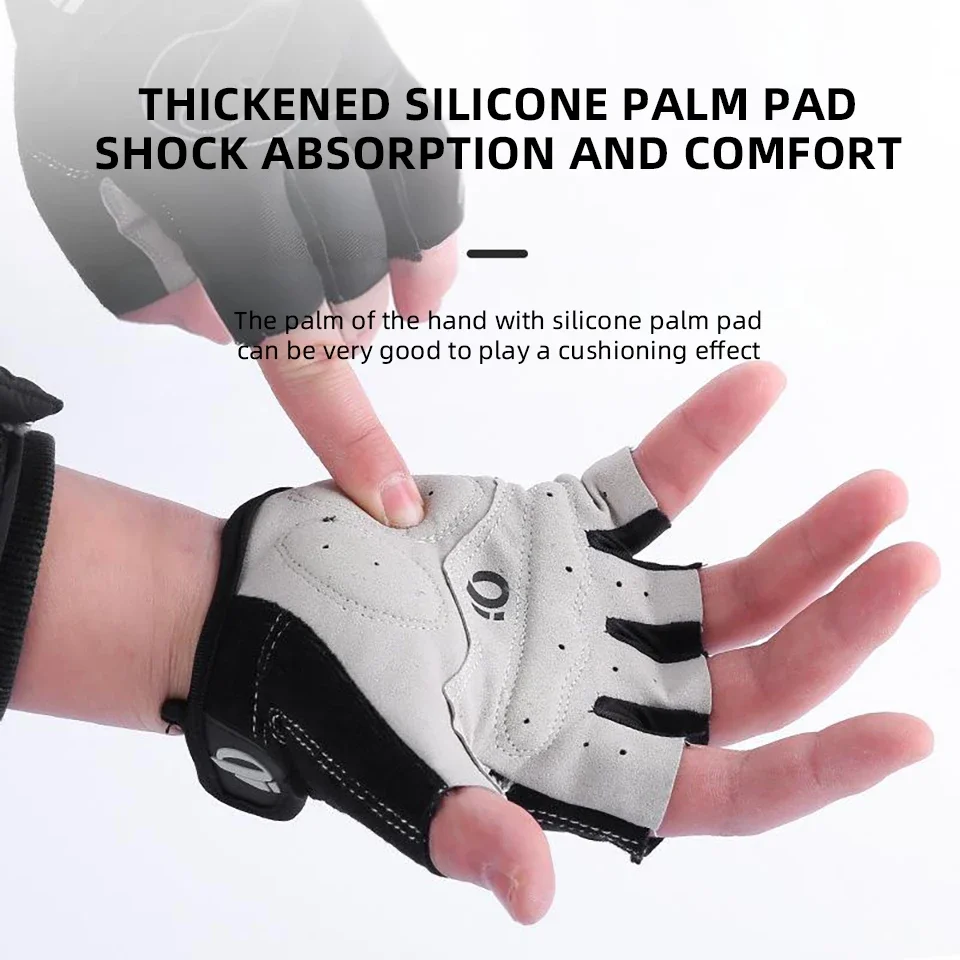 New Bicycle gloves half finger sports gloves Anti slip shock-absorbing gymnastics training bicycle