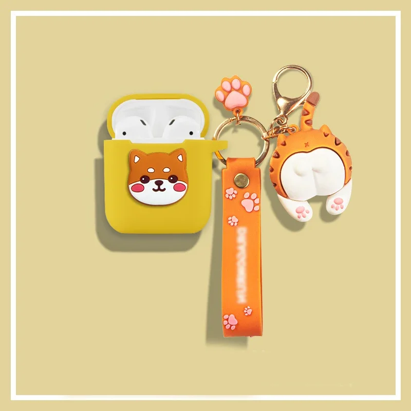 Fundas Air Pro 4 /Mini Pro 5 TWS I12 I10 I11 I13 I9s Case Cartoon Panda/dog Animal Protection Earphone Cover soft case