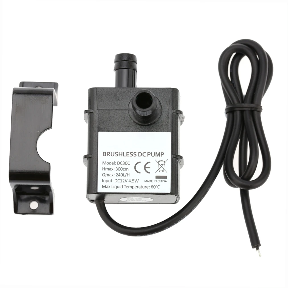 Decdeal فائقة الهدوء DC12V 4.5 واط مايكرو فرش مضخة زيت المياه مقاوم للماء نافورة غاطسة حوض السمك تعميم 240L/H