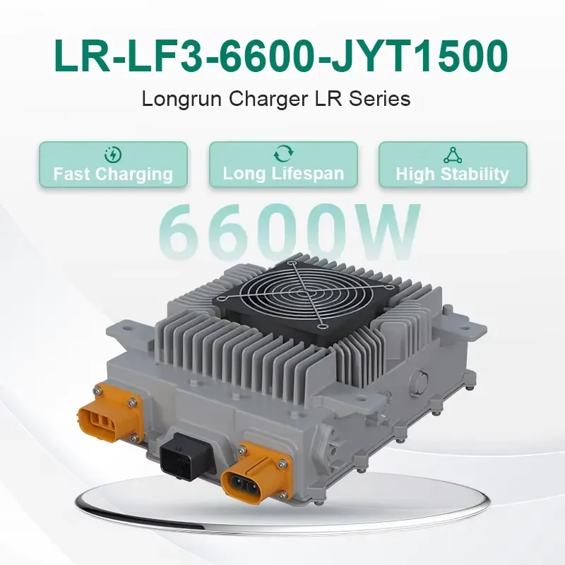 Hot Sale Longrun LR-LF3-6600-JYT1500 Electric Boat Golf Cart Battery Charger 6.6-20kW 11kW Air Cooling 3 Phase 380V AC Input