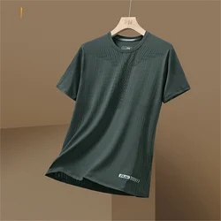 Camiseta de manga corta con estampado 3D para hombre, ropa deportiva transpirable de secado rápido para correr, Tops de cuello redondo de gran tamaño para verano