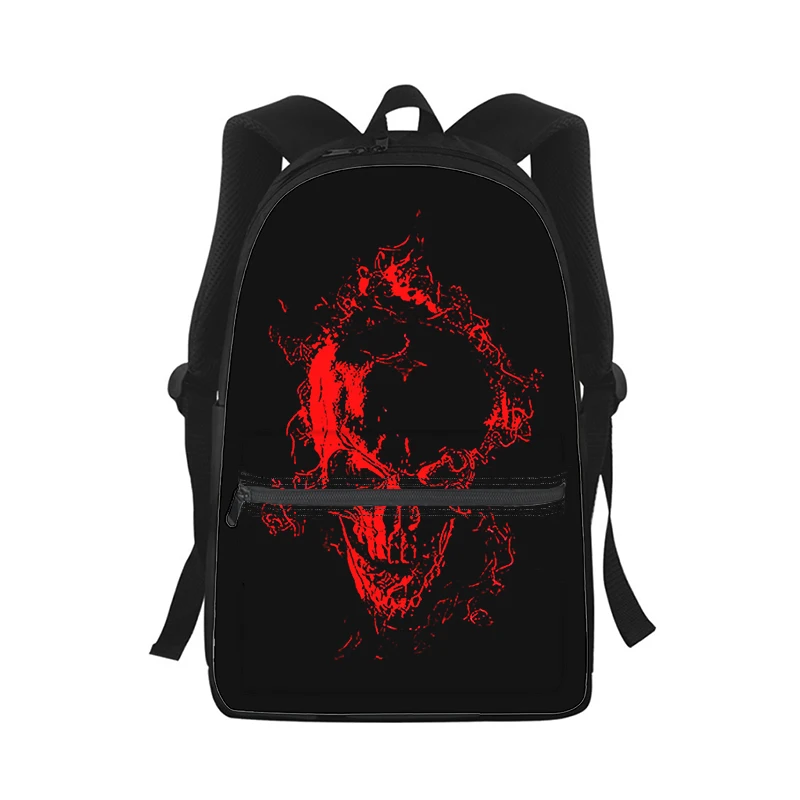 Mochila con logo del diablo de Satán del infierno para hombre y mujer, bolso escolar con estampado 3D, mochila para ordenador portátil, bolso de hombro de viaje para niños