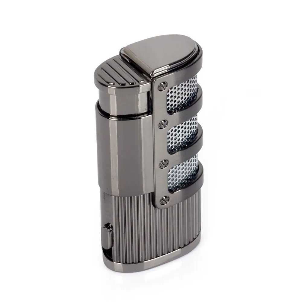 JOBON Metal Windproof Butane Gas Lighter Triple Flame Portable Gas Torch Lighter Cigar Lighter High End Gift for Men Accessories