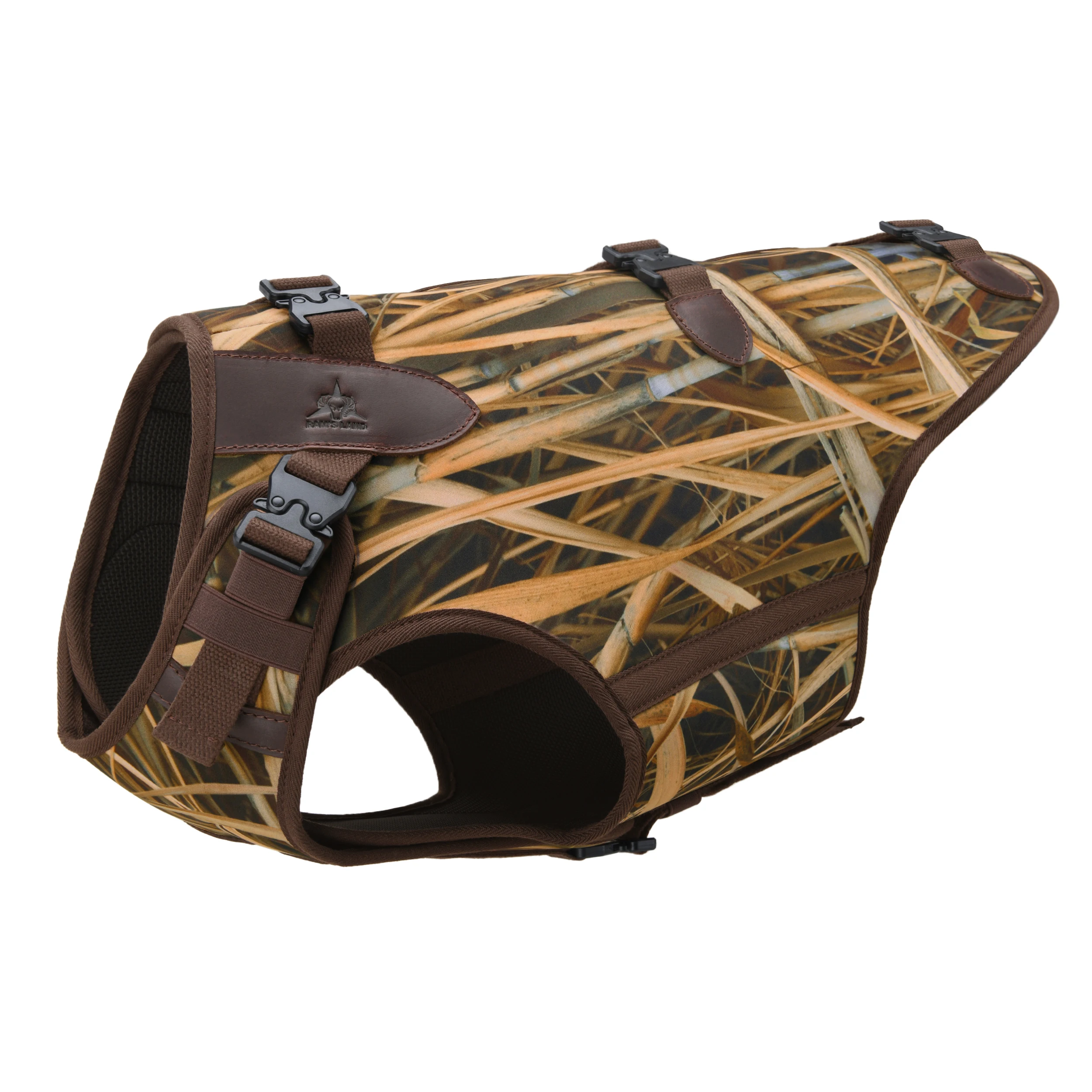 

Hunting Tactical Dog Harness Adjustable Dog Vest Camouflage Neoprene Dog Clothes with Handles for Walking Training