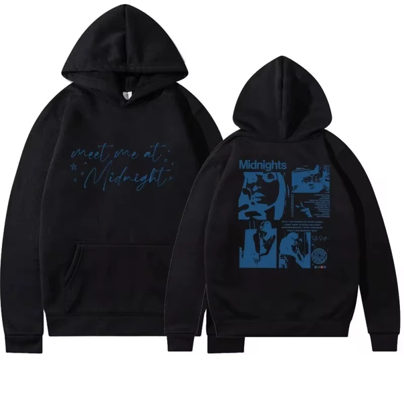 

Meet Me At Midnight Sudadela Con Capucha Graphics Printing Hoodie Autumn Winter Fleece Hooded Oversized Loose Casual Pullover