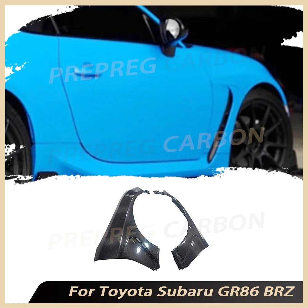 Für Toyota Subaru GR86 BRZ 2022+ Echte Carbon-Faser Vordere Kotflügel Seitenflügel Vordere Stoßstangen-Lufteinlässe Außenverkleidungen