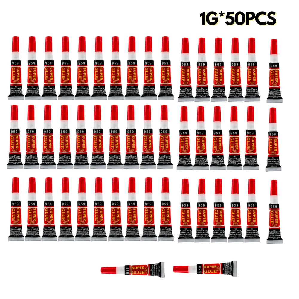 10-50 Vloeibare Superlijm Hout Rubber Metaal Glas Cyanoacrylaat Lijm Kantoorartikelenwinkel 502 Instant Sterke Bond Leder