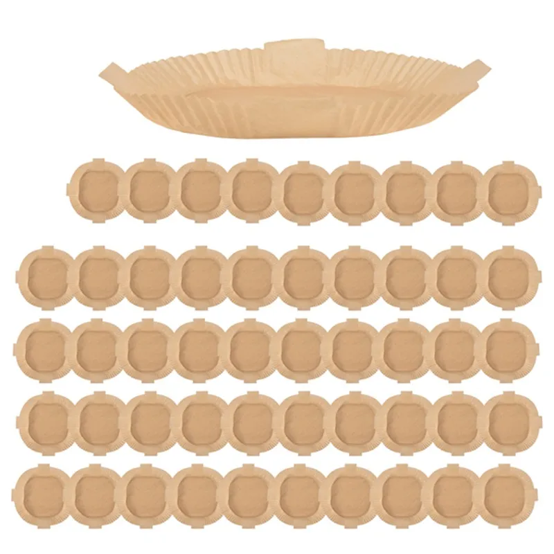 【Must-Haves】 Einweg-Papiereinlagen für Heißluftfritteusen, 50 Stück 7,9 Zoll quadratische, antihaftbeschichtete Pergamenteinlagen, ölbeständig für Heißluftfritteusen