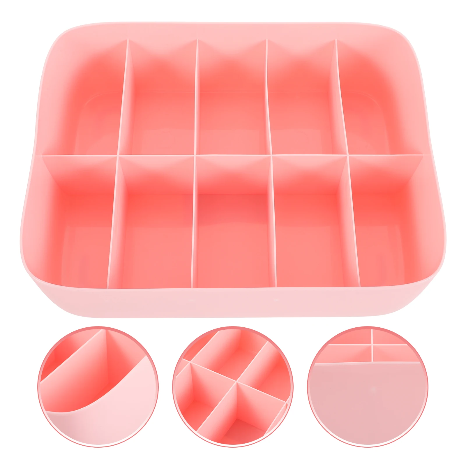 

Underwear Storage Box Stackable Container Compartment Basket Sturdy and