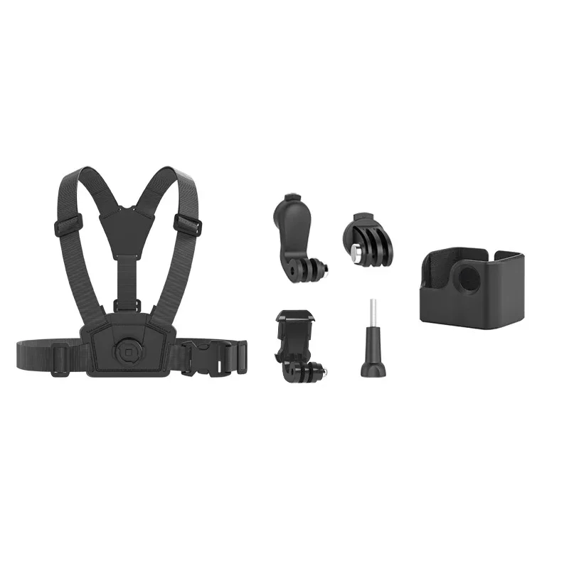 Dual Camera Front Rear Fixed Chest Straps Horizontal Vertical Shooting Base for DJI Pocket 3 2 1 / Gopro / DJI Action Series