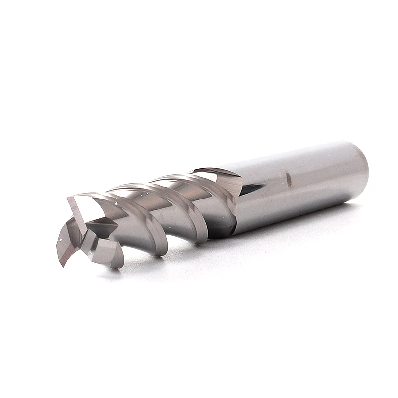 ZGT Cutting Aluminum Copper Woods CNC Cutter HRC55 3 Flute Tungsten Steel Milling Cutter End Mill Aluminum 4mm 6mm 8mm 10mm 12mm