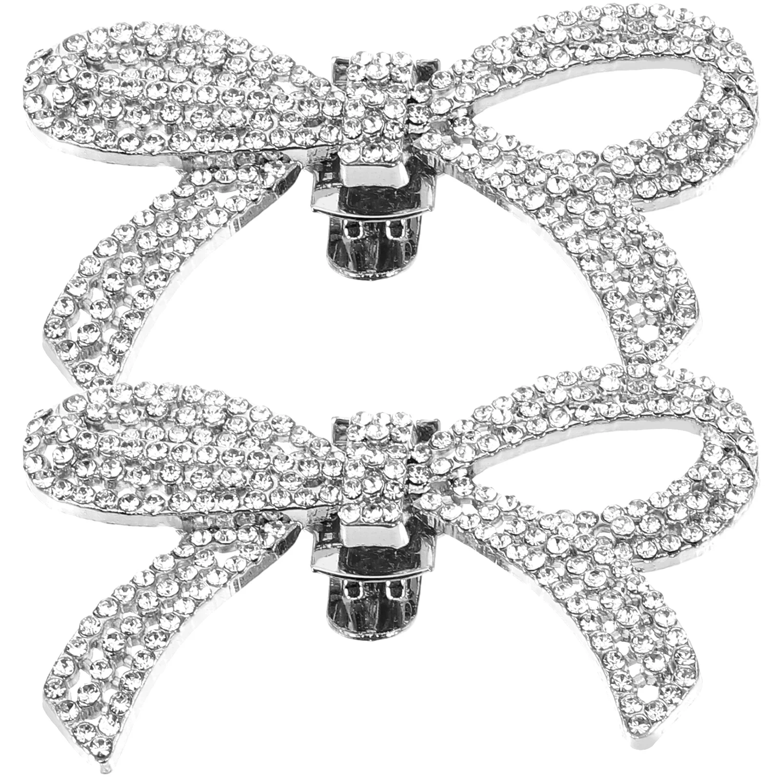 

Bow Shoe Buckle Decoration Removable Rhinestone Buckles Boots Charms Miss Ornament