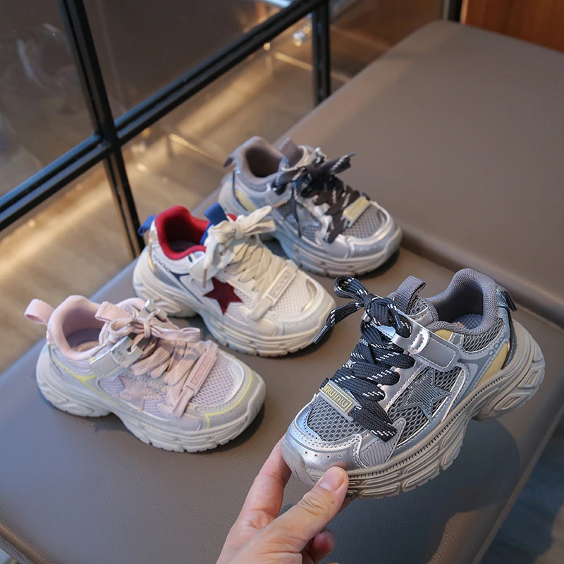 

children's sports shoes, lightweight mesh surface, big children's running basketball shoes kids shoes toddler boy shoes