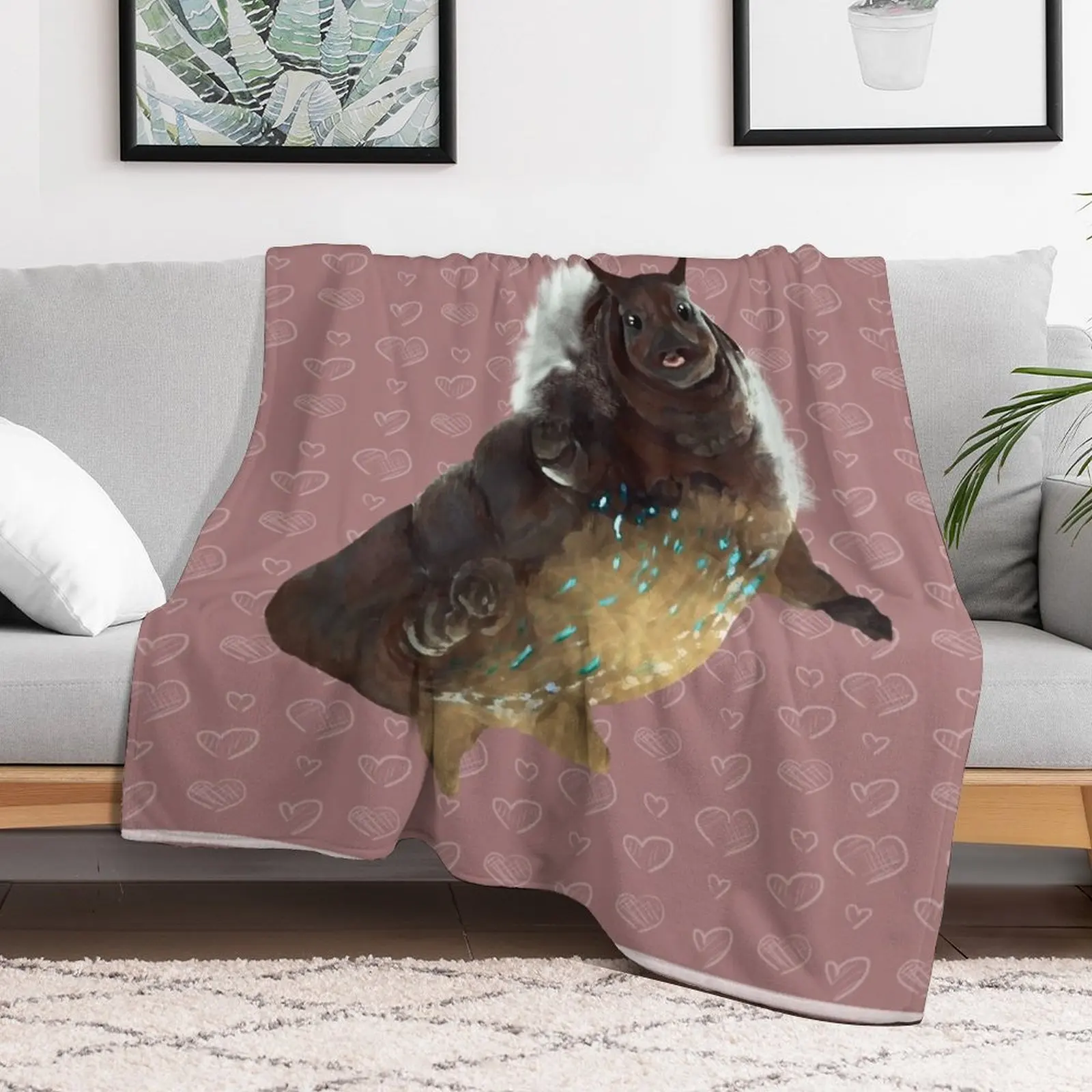 Gasbag Throw Blanket Blankets For Sofas Stuffeds Blankets