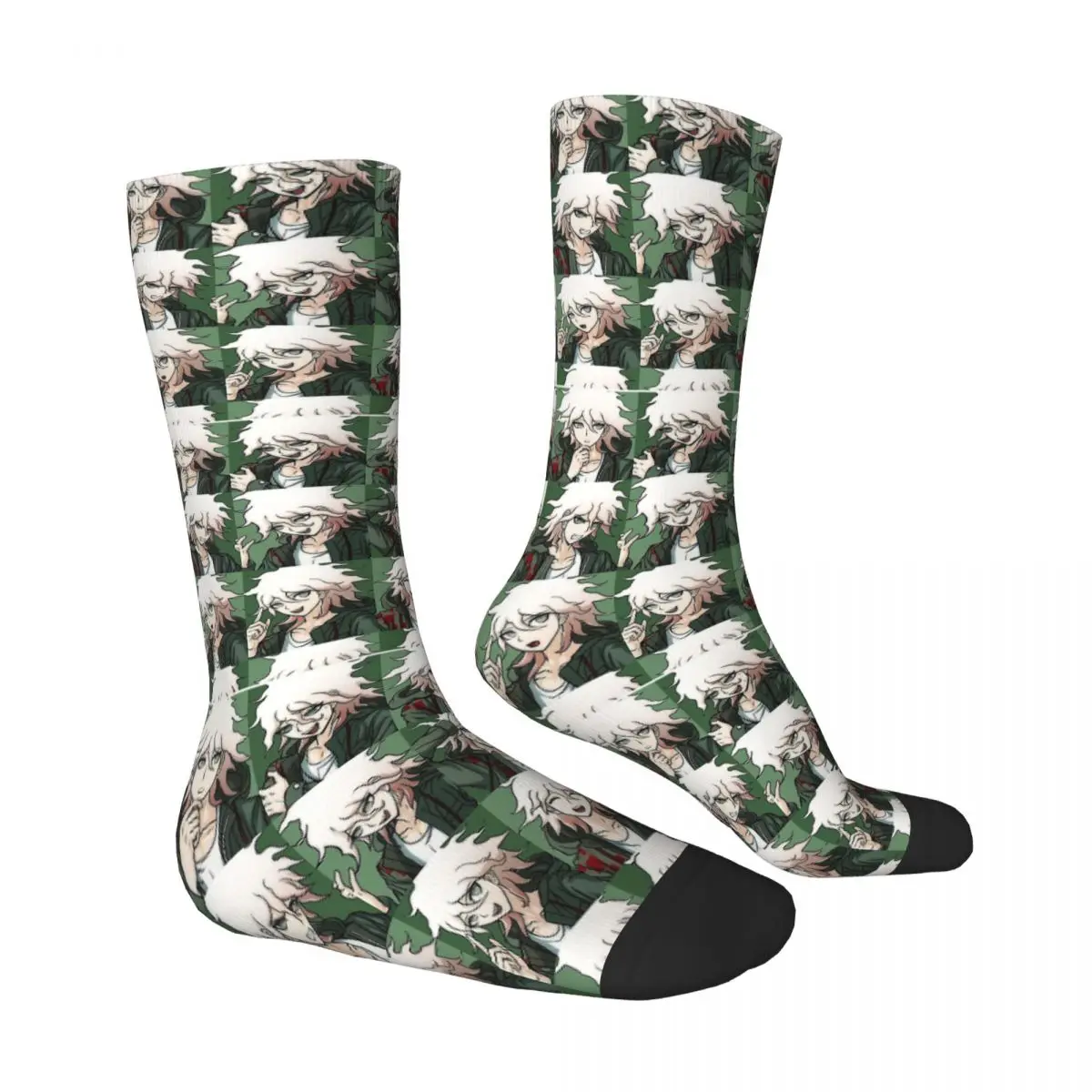 Nagito Komaeda Danganronpa Unisex Bonnet Winter Warm Happy Socks street style Crazy Socks