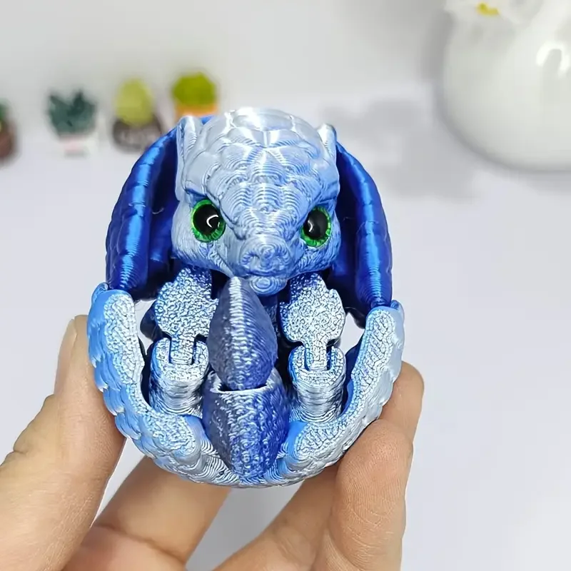 1 ชิ้น 3D พิมพ์ประติมากรรมสัตว์สร้างสรรค์ - ตาสุ่ม - ข้อต่อที่สามารถเคลื่อนย้าย - นวนิยายผ่อนคลายอุปกรณ์เสริมเดสก์ท็อปเหมาะสําหรับของขวัญปาร์ตี้