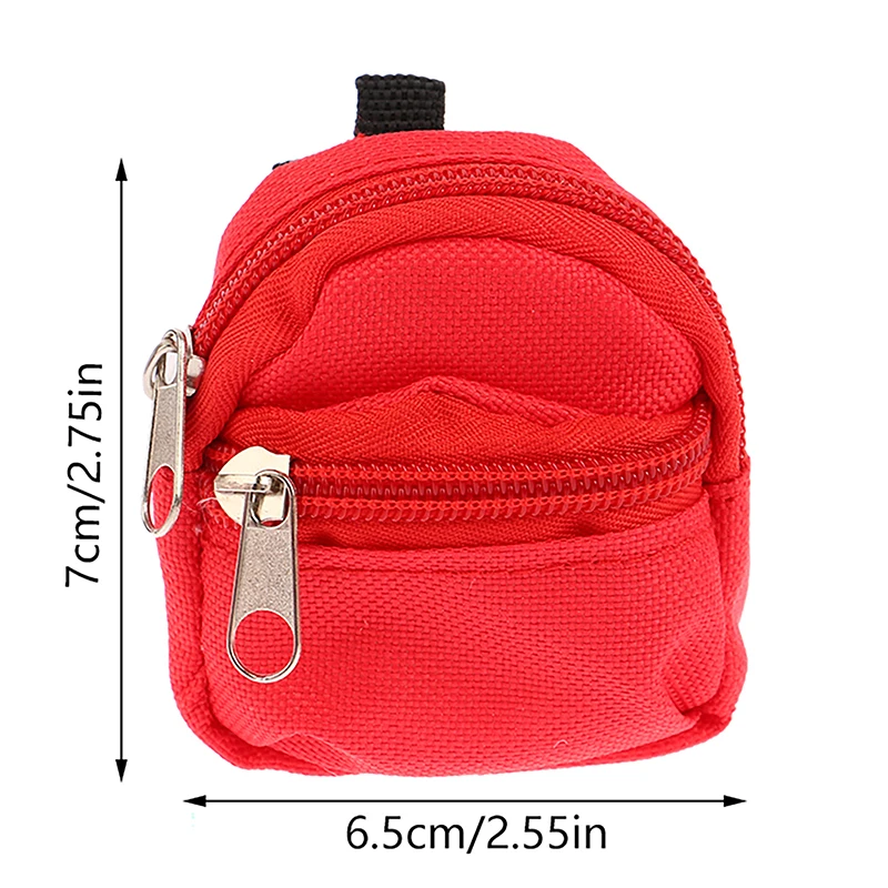 1PC Mini Backpack Keychain Cute Zipper Schoolbag Keyring For Girls Coin Purse Pendant Fashion Doll Bag Accessorie Children Gifts image 6