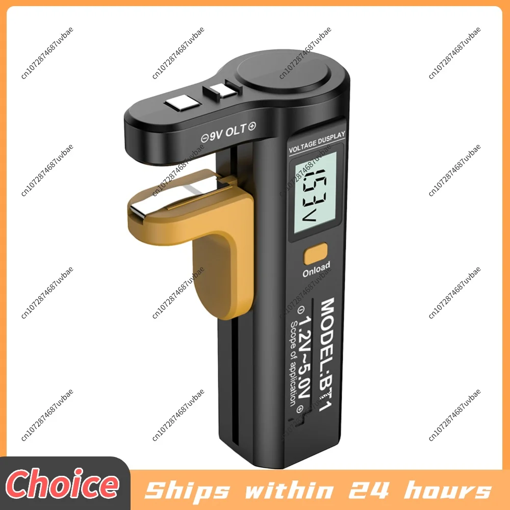 LCD Digital Battery Tester Battery Capacity Tester Volt Measure Measurements Tester for AA AAA C D 9V 1.5V Button Cell Batteries