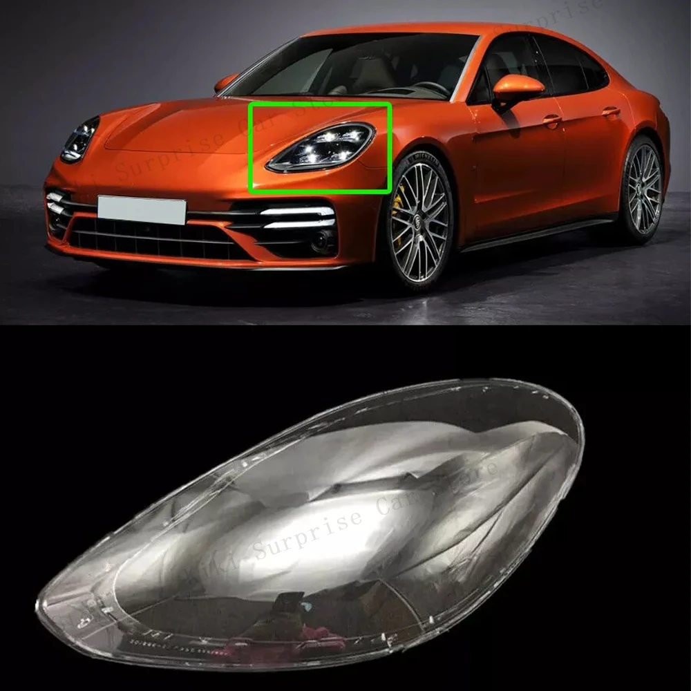 

Крышка фары для Porsche Panamera GTS 2017-2023, замена оригинального абажура из плексигласа, прозрачная линза