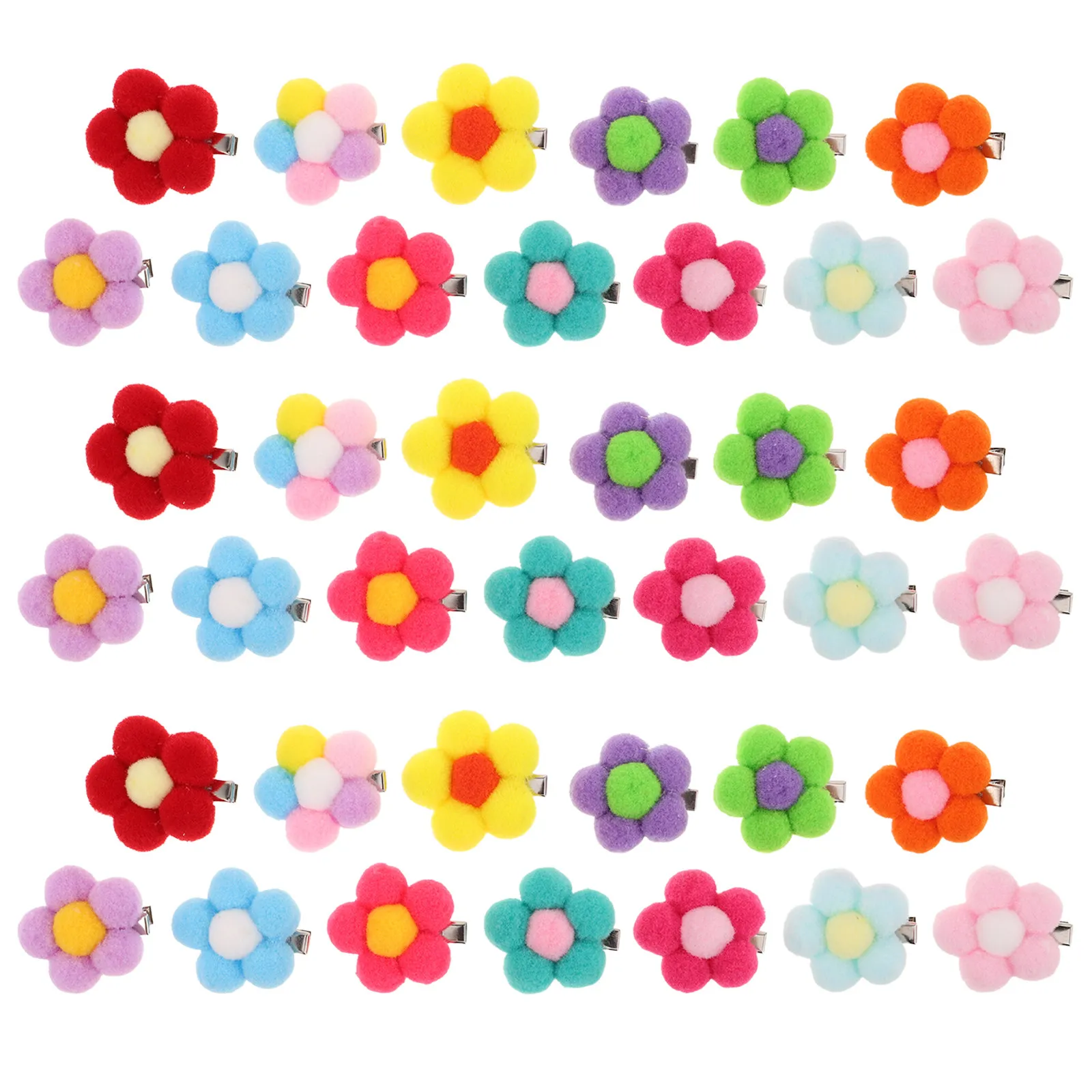 

65 шт. разноцветных милых заколок-цветов для домашних животных, легкие мини-зажимы для собак и кошек, аксессуары для волос, для фотосессий и вечеринок