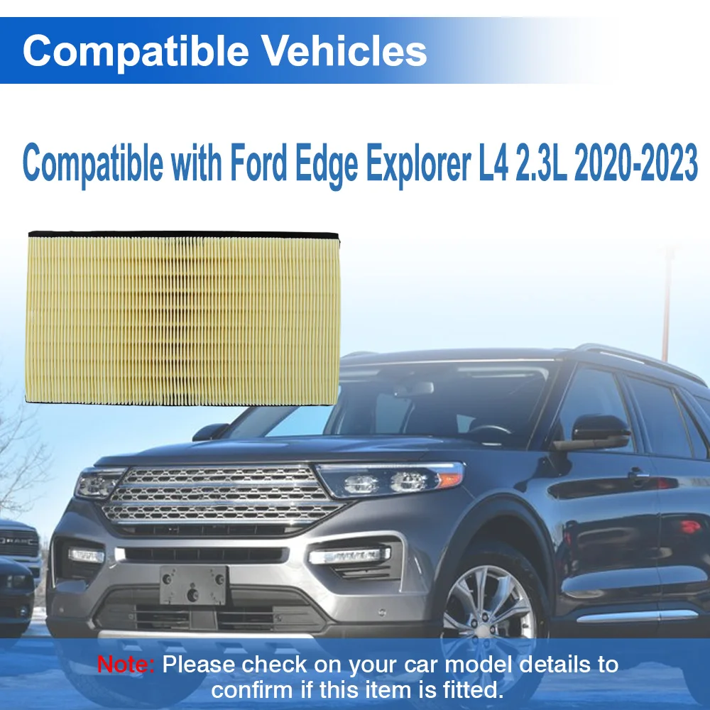 

For Ford Edge Explorer L4 2.3L 2020 2021 2022 2023 Car Engine Air Filter Replacement accessories 7T4Z9601A 7T4Z9601B