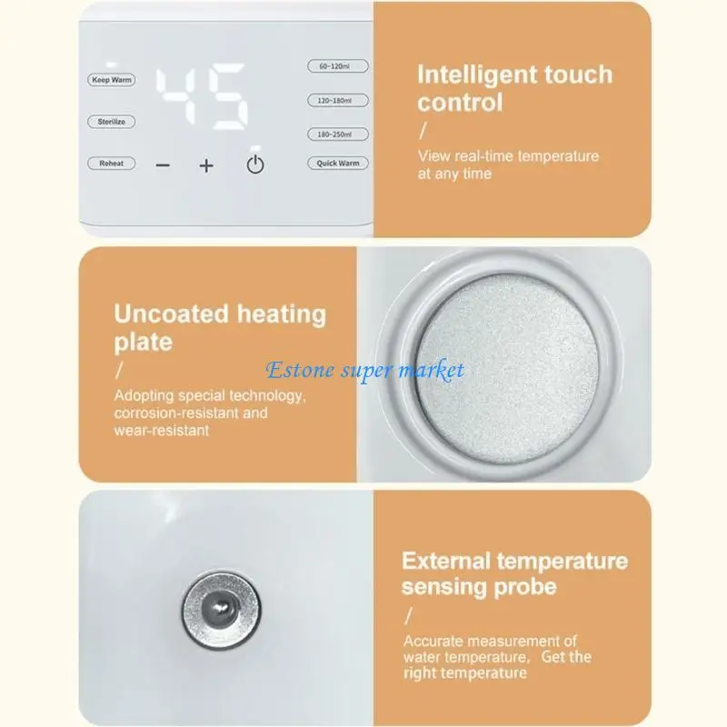 090B Family Friendly คู่เครื่องอุ่นขวดนม 280W ประสิทธิภาพสูงเครื่องอุ่นนมทารกสำหรับหลายทารก Feeding ความต้องการ