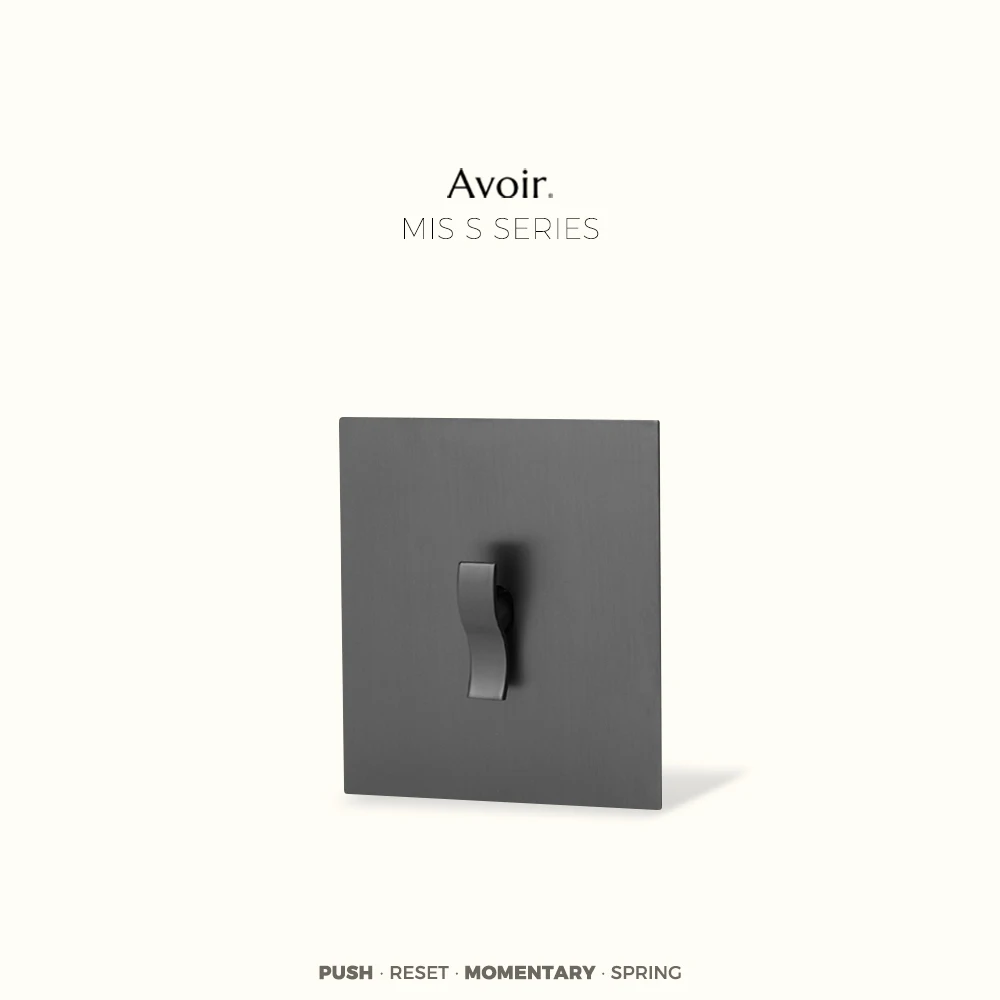 

Avoir Electrical Sockets Wall Usb Charge Modern S Type Push Button Momentary Indoor Brass Lever Switch 220V Gray Reset Switches