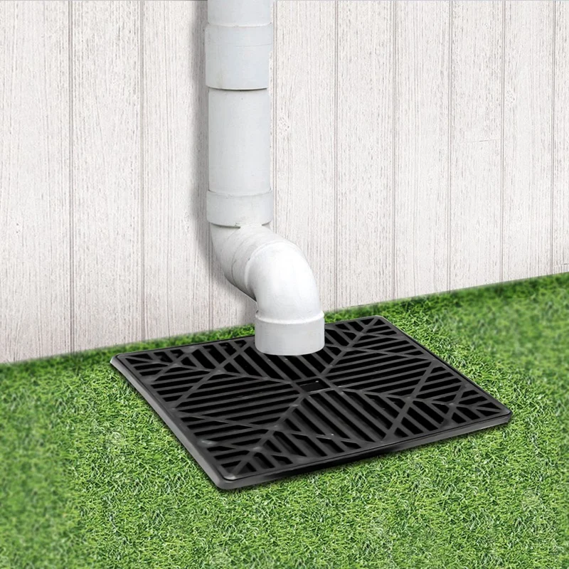 Catch Basin Downspout Flexible Extension Storm Drain Catch Basin Drainage System Drain Adapter For Ground Lawn