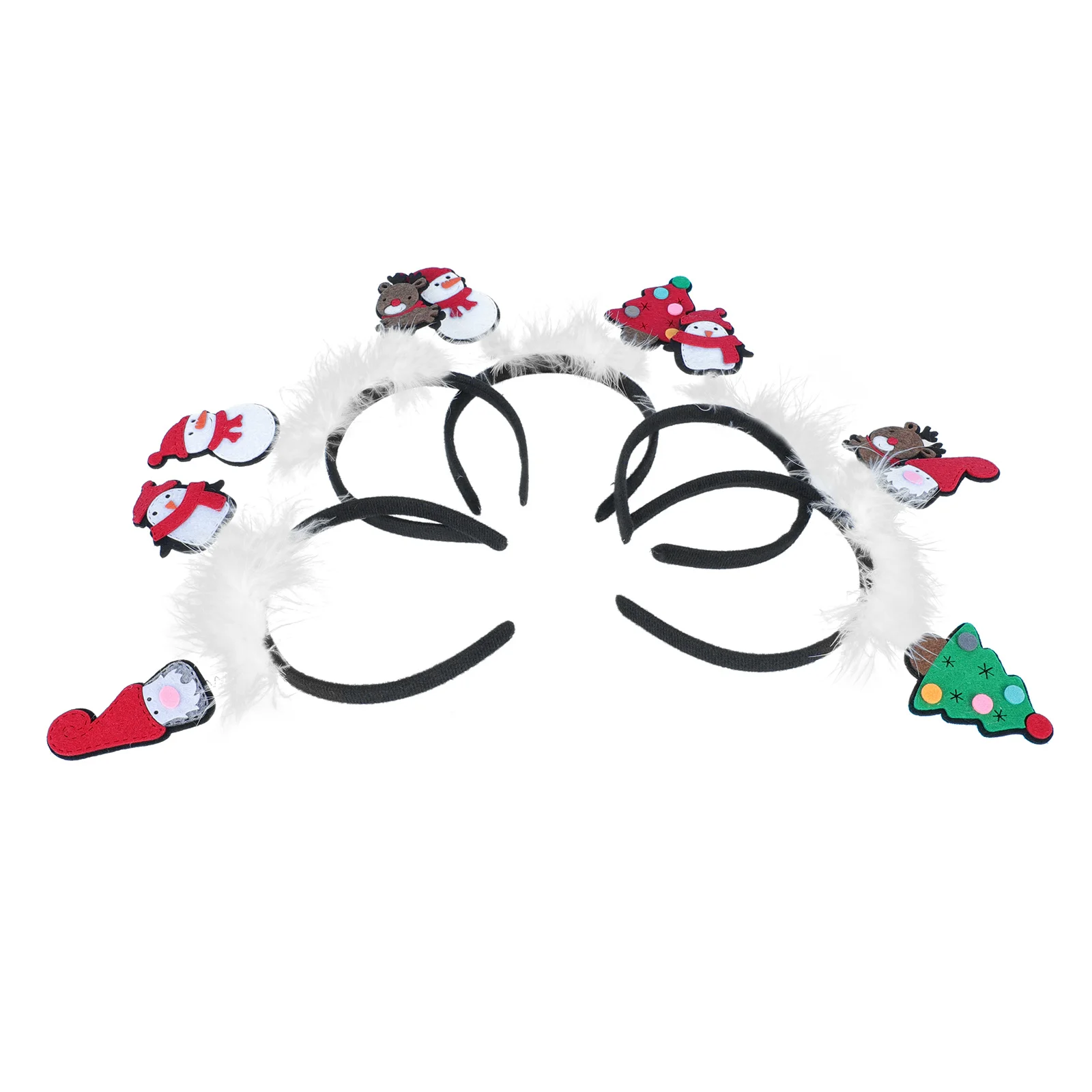 

5Pcs Christmas Hairbands Creative Festival Headdress Props Party Hair Hoops Decorative Accessories for Holiday Celebration