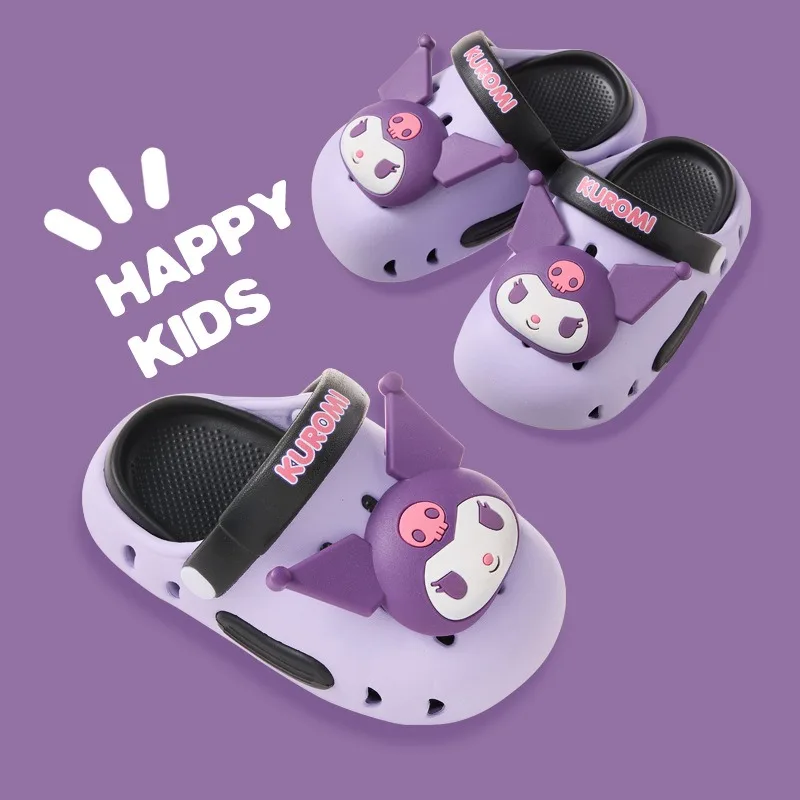 Women Cute Slides Summer Outdoor Sandals Non Slip Cloud Kuromi Cinnamoroll Hole Shoes Fashion Design Cinnamoroll Slippers Gift