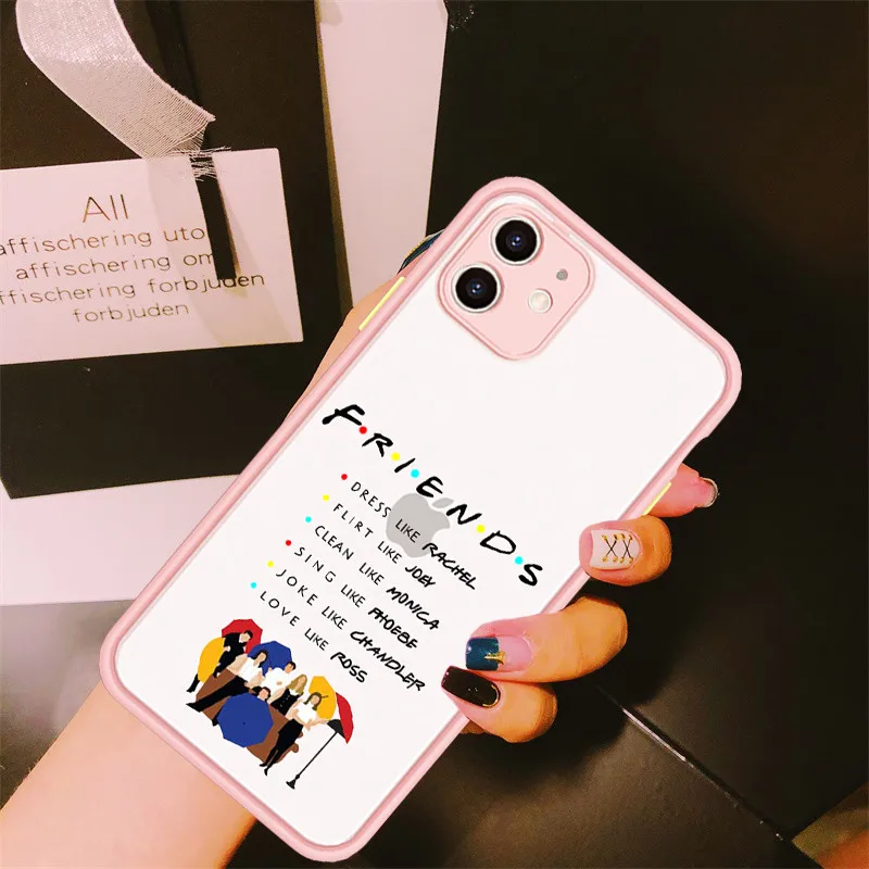 Casing Ponsel New Central Perk Coffee Friends TV Show untuk IPhone 14 13 12 11 Pro Max 7 8 Plus X XR XS Max SE Penutup BFF Teman Terbaik