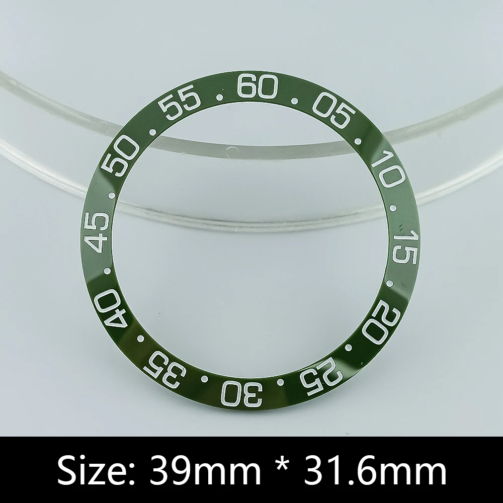 39mm*31.6mm ceramic bezel plug-in watch bezel insert watch case outer ring replacement watch accessories parts bezel plug-in