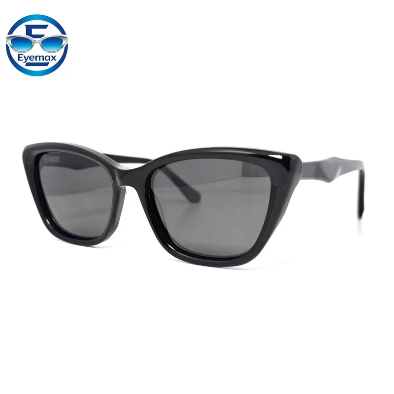 

2026 Cat Eye Sunglasses Women Retro Acetate Black Frame High Quality Handmade UV400 Fashion Trendy Sun Glasses for Outdoor