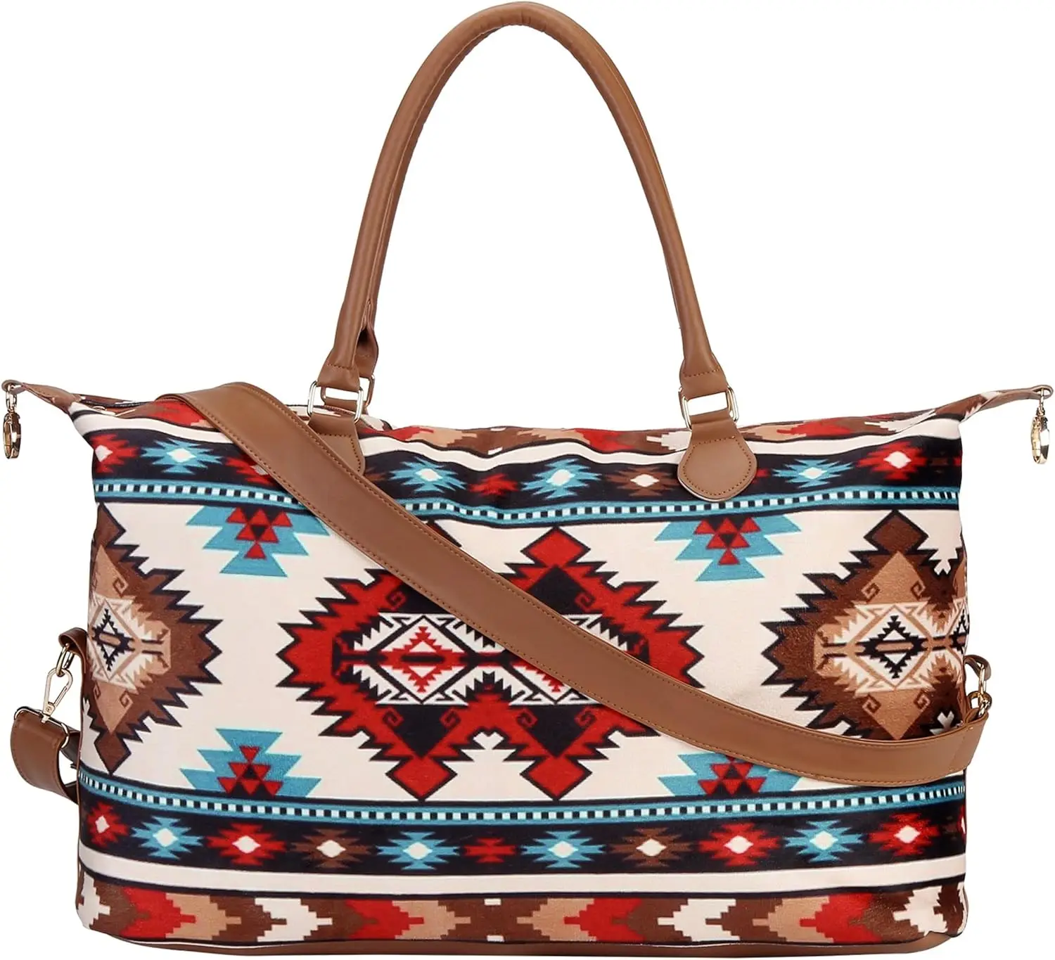 

Weekender Bag Duffle Bag For Women Large Travel Tote Bag Overnight Weekend Bags With Shoulder Strap Cow Leopard