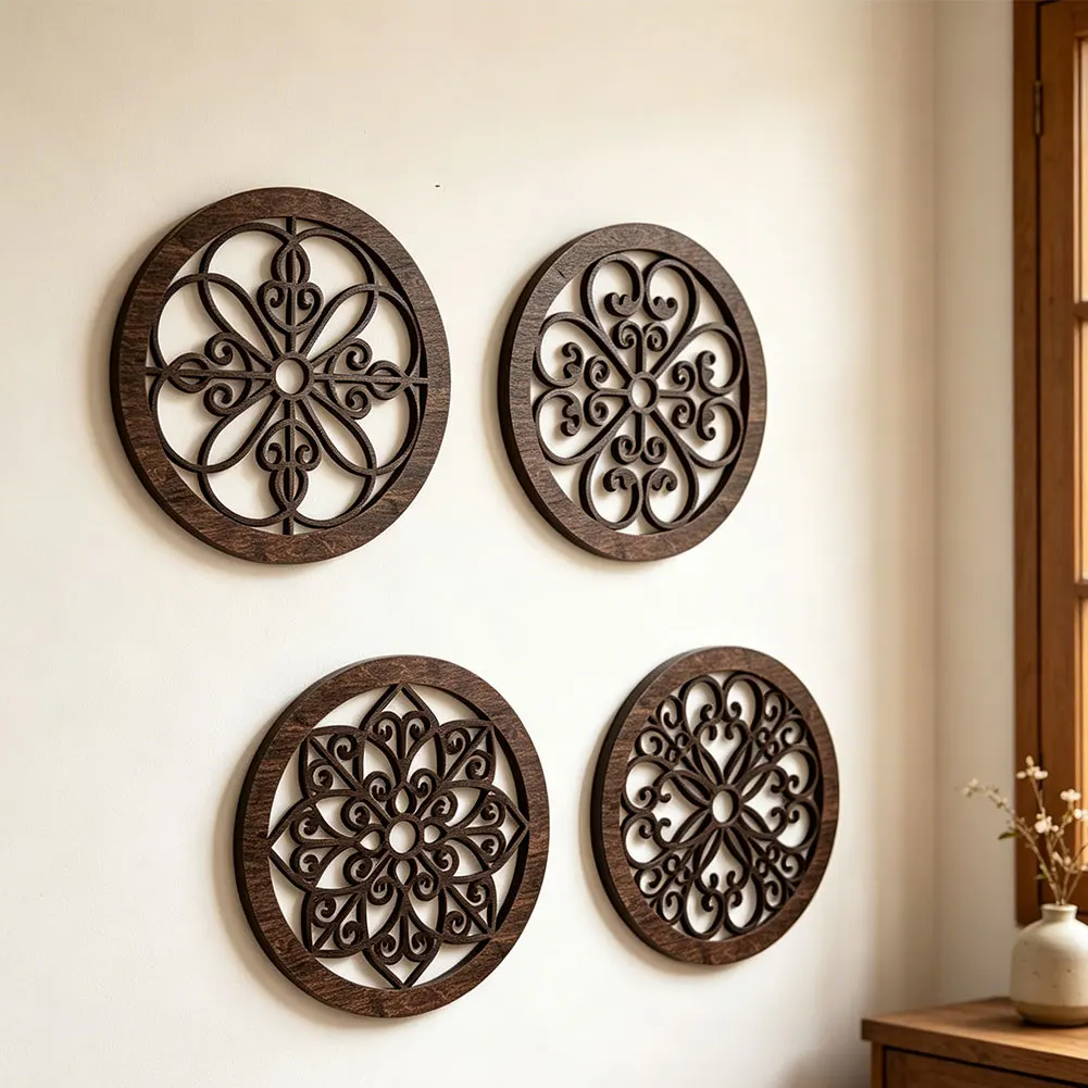 Farmhouse Wall Set Bohemian Wall Art Charming Aesthetic Intricate Designs Pre-drilled Holes Hassle-free Mounting