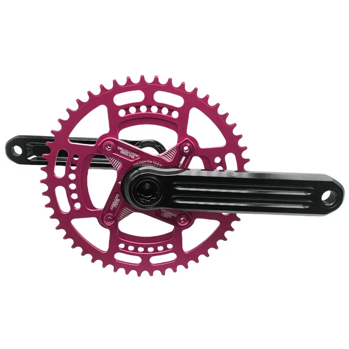 Alumniun Alloy Crankset Fixed Gear Crank 48T 165mm BCD144 Single Speed TRACK BIKE  crankset chainwheel including BB