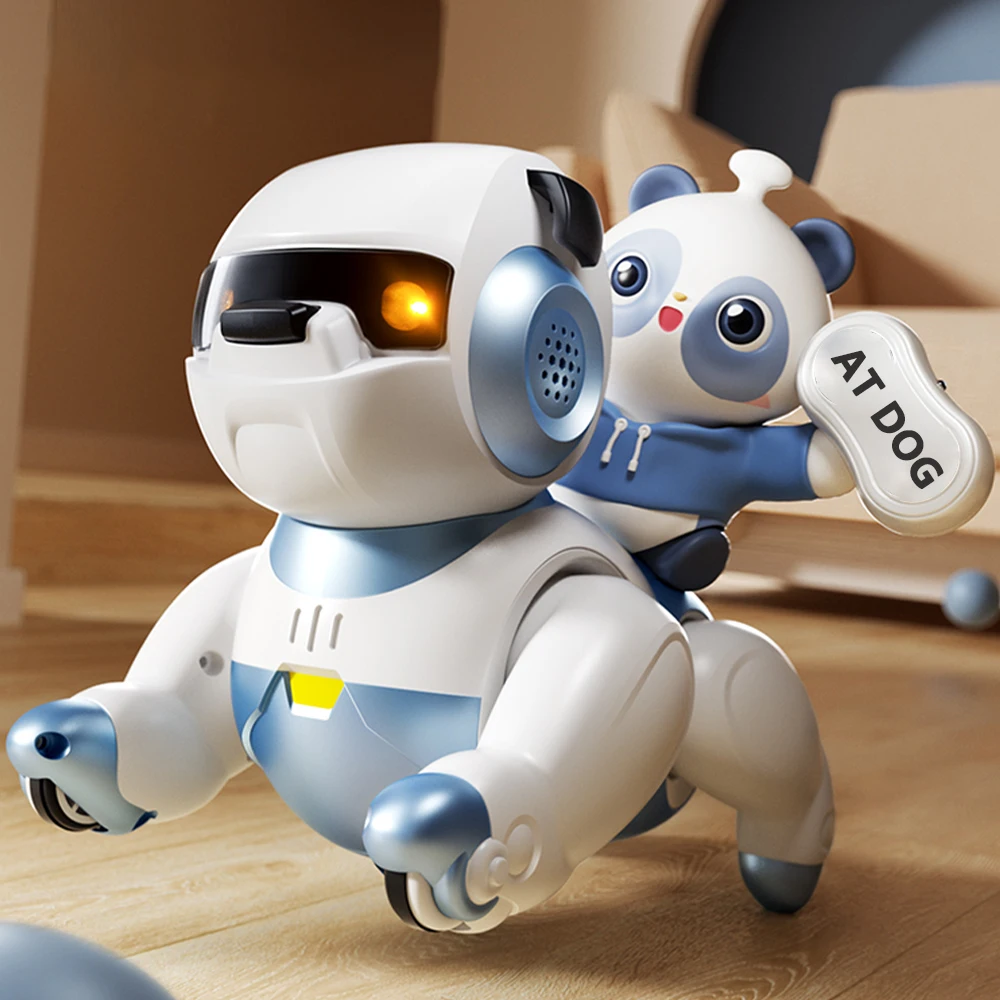 Smart Robot Dog AT009 Cartoon Robots Dog Dance Voice Command Touch Control Toys Interactive For Kids Birthday Christmas Gifts