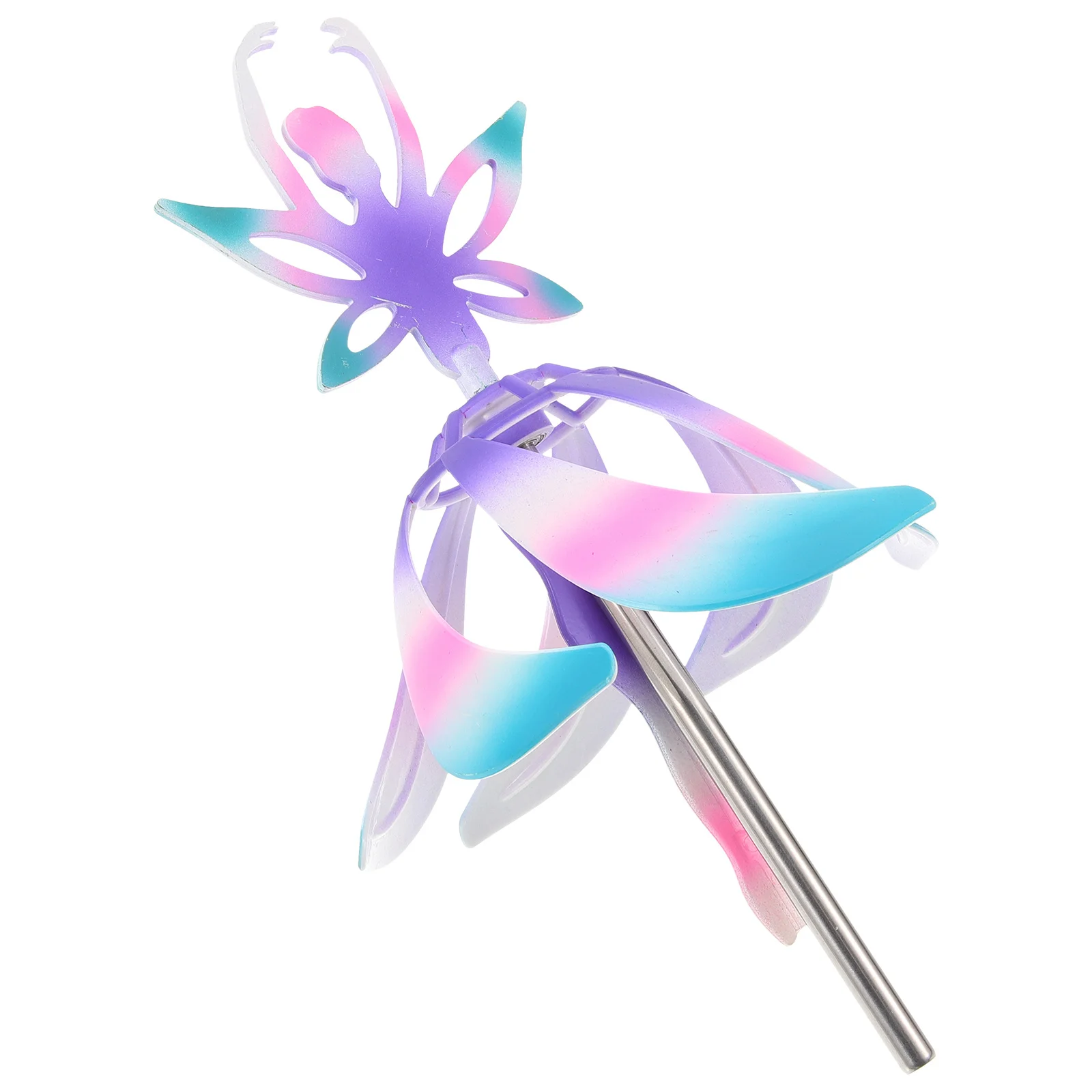 

1pc Rotating Ballerina Girl Chime Premium Material Fairy Shape Design For Home Garden Decoration Lucky Wind Bell Pendant Home