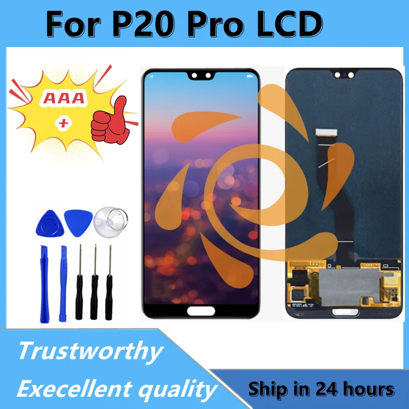 

Original TFT For Huawei P20 Pro Lcd Display Touch Screen Digitizer Assembly Replacement For Huawei P20 Pro lcd CLT-AL01 CLT-L29