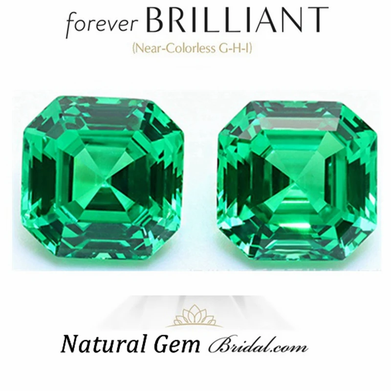 Natürlich abgebaut 9,0mm 5,50 ct Smaragd Sri Lanka vvs lose Edelsteine – Detail 1