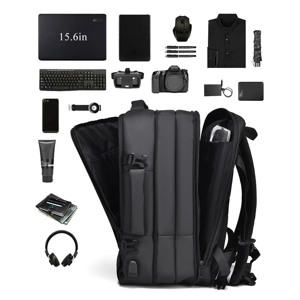 Business Smart Backpack Waterproof for Women Men, Fight Approved Durable Backpack, Suitable for Overnight and Travel Use