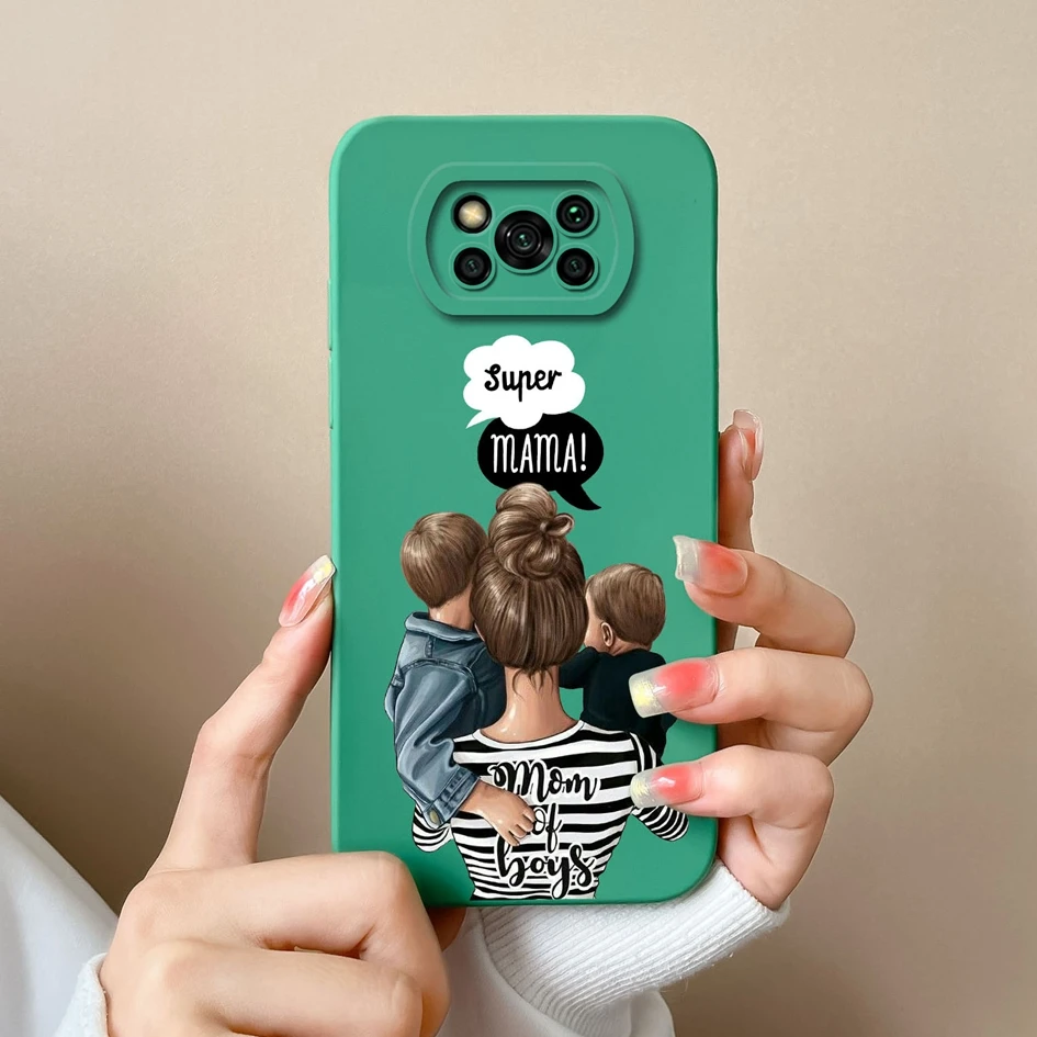 Phone Cases For Xiaomi Poco X3 GT Pro NFC Pretty Sweet Girls Covers Liquid Silicone Shockproof Bumper For Xiaomi Poco X 3 Fundas