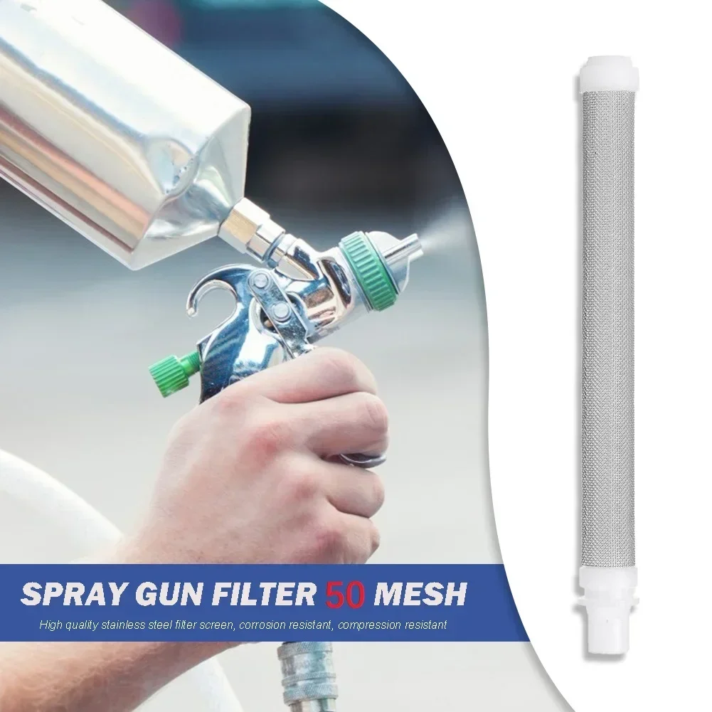 Imagem -06 - Spray Gun Filter For Spraying Machine 50 Mesh Airless Paint Parts Acessórios Pcs 10 Pcs