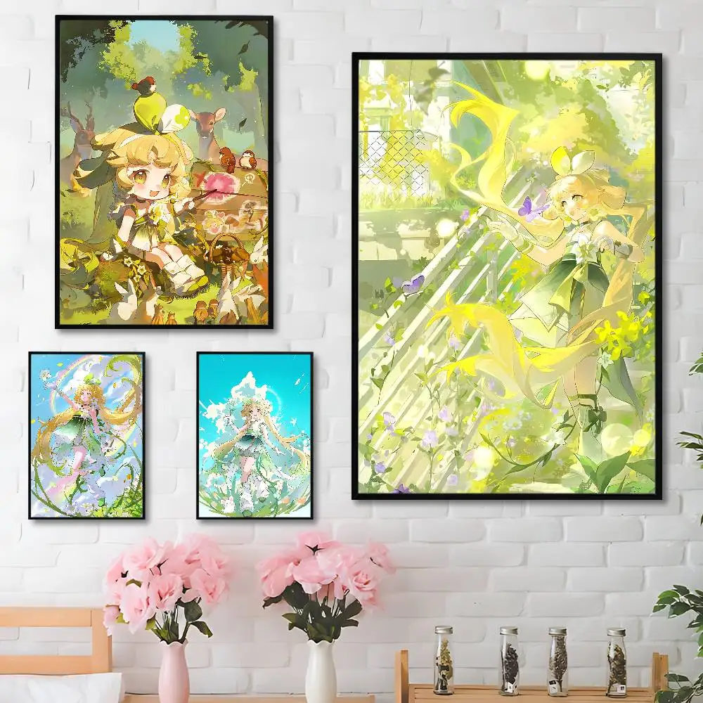 

W-Wuthering Waves Verina Poster HD Art Sticky Wall Waterproof Home Living Room Bedroom Bar Aesthetic Decoration