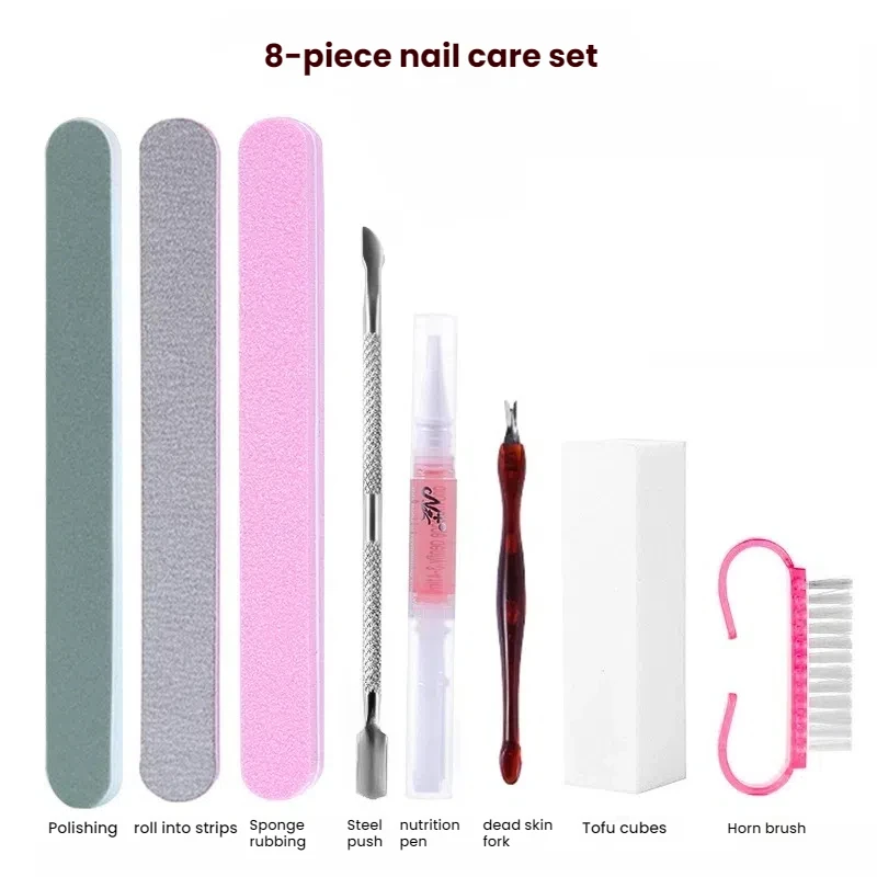 Conjunto profissional de ferramentas para arte em unhas, kit completo de ferramentas de manicure para abertura de loja, grau de salão para projetos de design de cuidados com as unhas